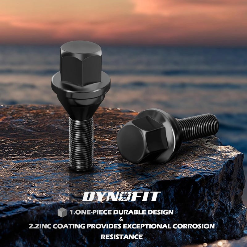 dynofit Store 12x1.25 OEM Wheel Lug Bolts, Compatible with 2018-2024 Jeep Compass 2014-2013 Cherokee 2015-2017 Chrysler 2013-2016 Dodge Dart，20pcs ET 19mm Hex 28mm Shank for Solid Chrome Wheel Studs Set - Image 5
